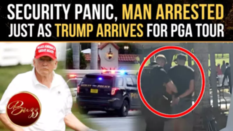 Tension High as Protester Cuffed at Trump Golf Resort Ahead of PGA Appearance