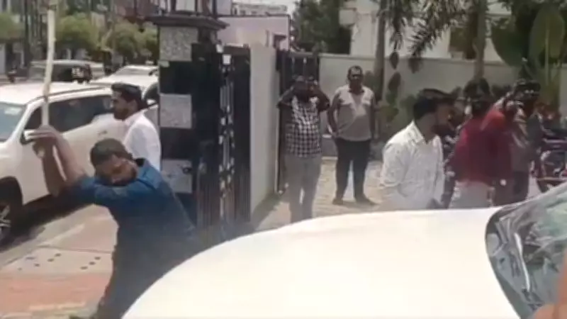 Tension in Karimnagar as Bandi Sanjay Supporters Vandalise BRS MLA Office
