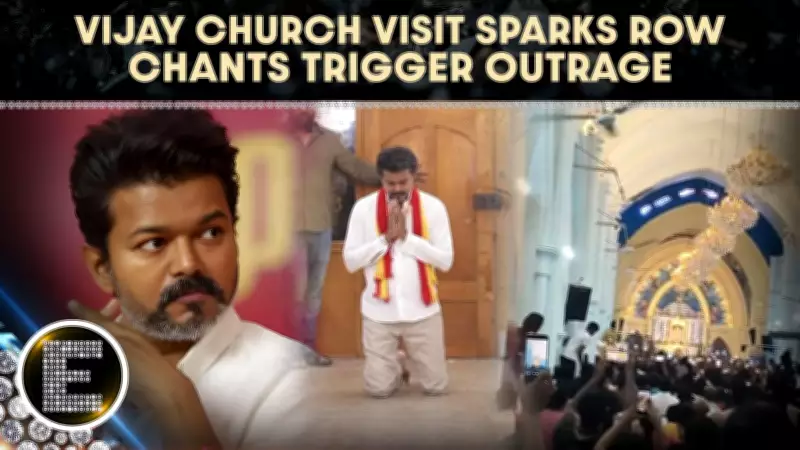 Thalapathy Vijay Church Visit Sparks Chaos Over Fan Slogans