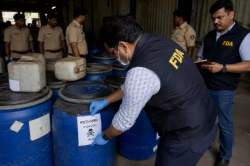 Thane FDA Seizes 6 Tonnes of Toxic Methanol Linked to Pune Hooch Tragedy
