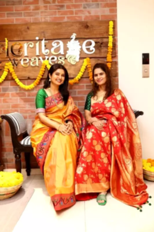 Thane's Yeola Paithani Silk Sarees Shine at Cannes on Prajakta Mali