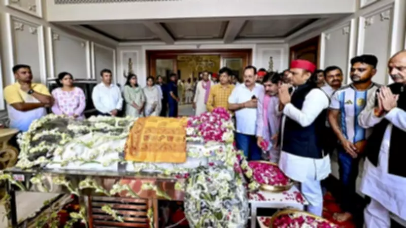 Thousands Bid Farewell to Prateek Yadav; Father-in-Law Conducts Last Rites
