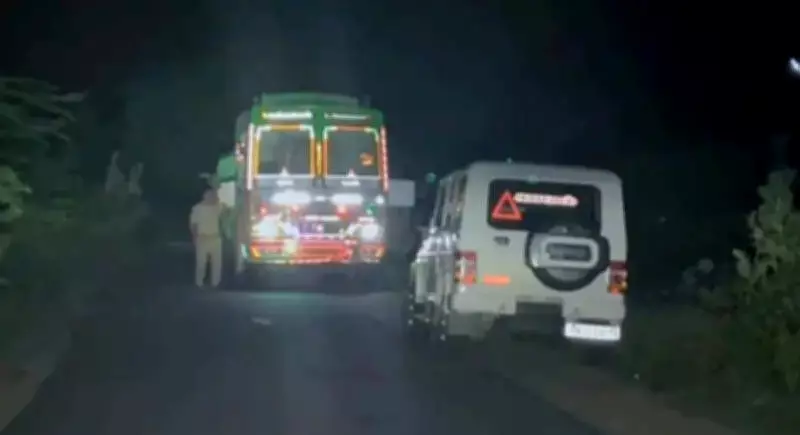 Tipper Truck Smuggling River Sand Seized in Krishnagiri, Driver Escapes