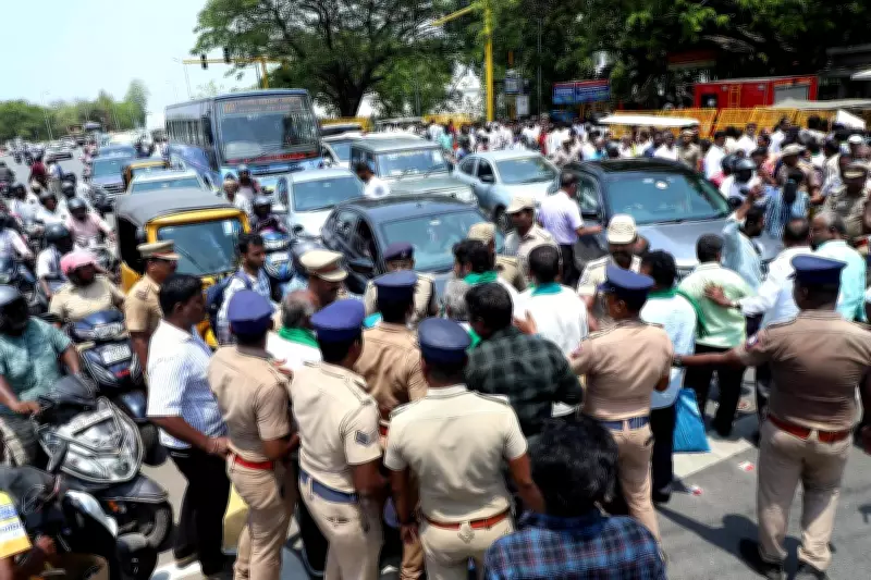 TN farmers protest against TVK govt's partial crop loan waiver