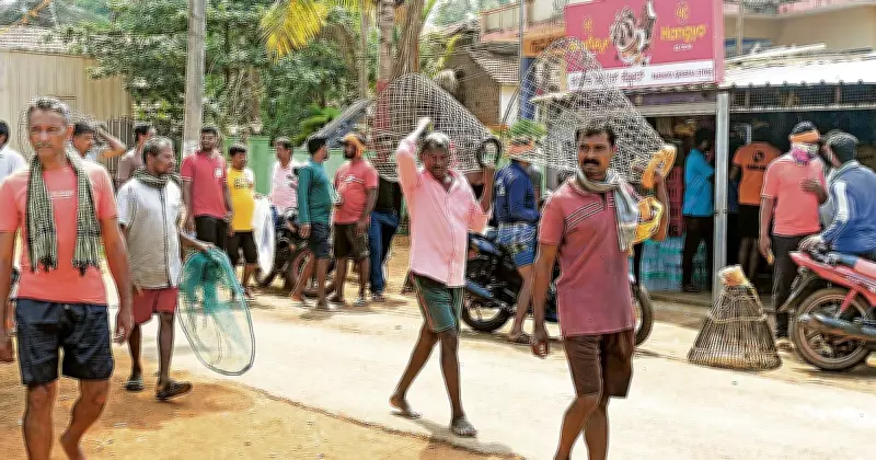 Traditional Kere Bete Fishing Festival Held at Chittur Lake in Shivamogga