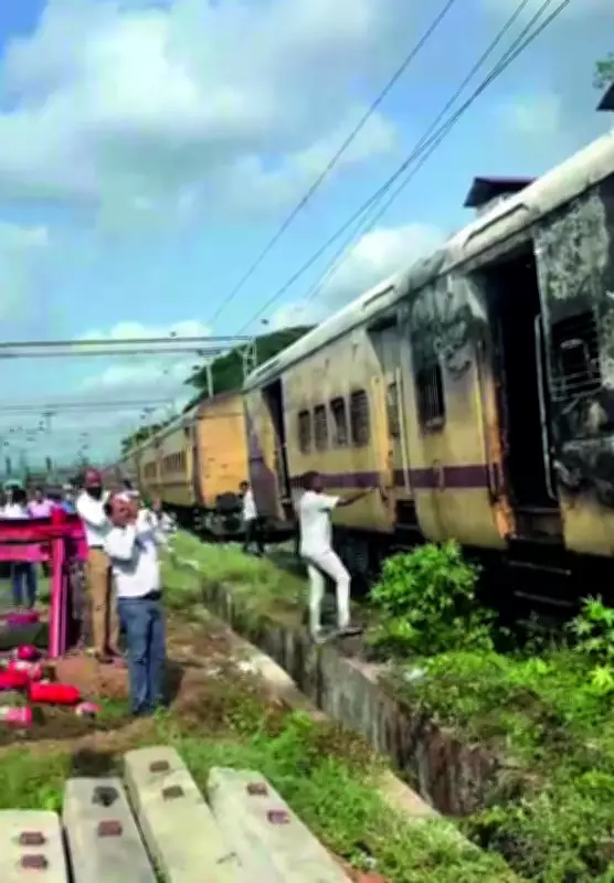 Train Coach Catches Fire at Margao Railway Yard, Luggage Van Gutted