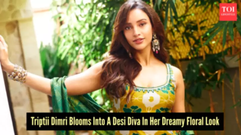 Tripti Dimri Stuns in Floral Botanical Set, Channels Modern Bollywood Laila