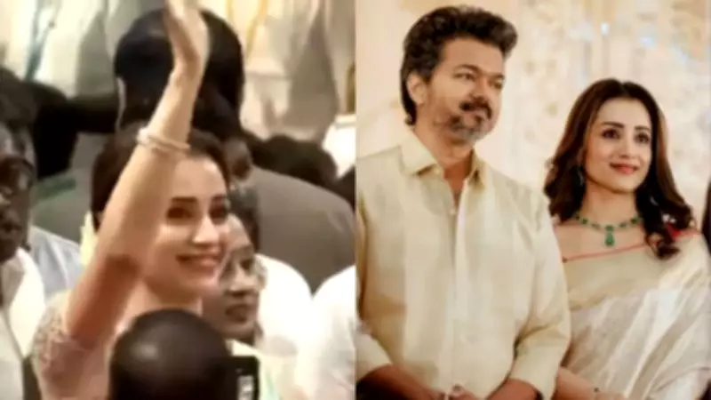 Trisha Krishnan Attends Vijay Thalapathy's Oath-Taking Ceremony in Chennai