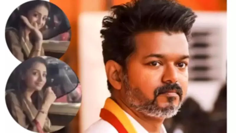 Trisha Visits Vijay's Residence After Poll Success, Birthday Temple Visit
