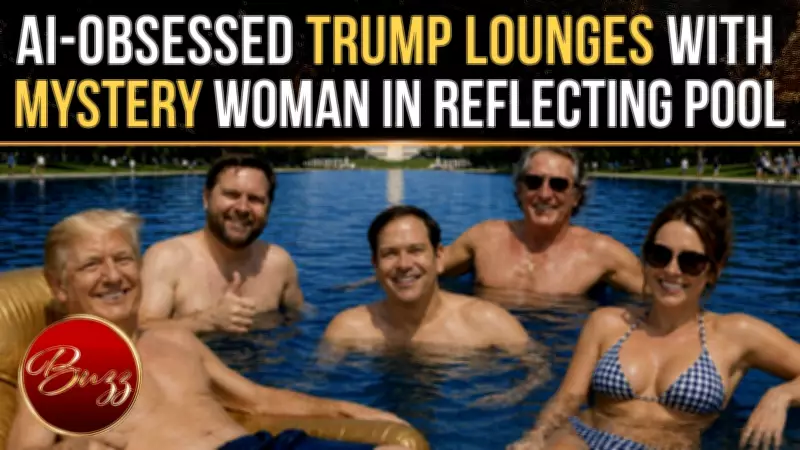 Trump AI Image With Mystery Woman at Reflecting Pool Goes Viral