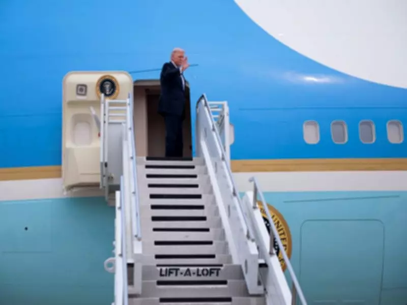 Trump Departs China with Signature Fist Pump After Historic Visit