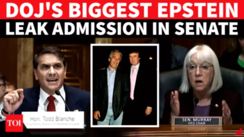Trump DOJ Admits Epstein Files Leak; Sen. Murray Grills AG Blanche Over Apology