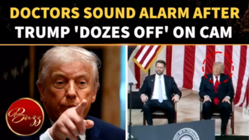 Trump Mocked for Dozing Off During Memorial Day Ceremony Ahead of Hospital Visit