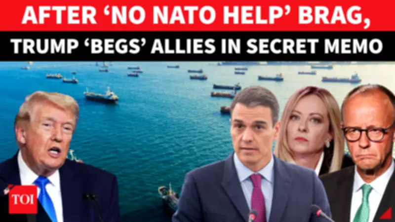 Trump Secretly Begs NATO Allies to Form New Bloc Against Iran Hormuz Ban