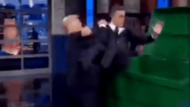 Trump shares AI video of him tossing Stephen Colbert into dumpster