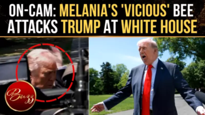 Trump Swats 'Vicious Bee' During White House Briefing Just Days After Royal Stunt