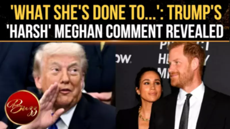 Trump Takes Brutal Swipe at Meghan Markle in Private, Comment About Harry Stuns