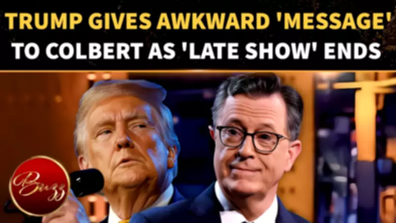 Trump Teases Mystery Message for Colbert Before Late Show Finale