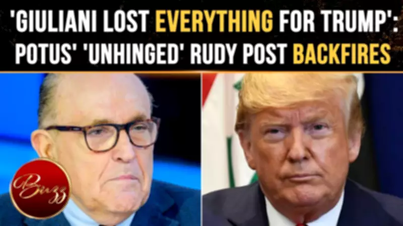 Trump's Rudy Giuliani Post Sparks Backlash, Internet Reacts