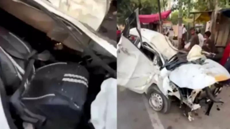 Two Killed in Ghaziabad Car Crash After Collision with Divider on NH-58
