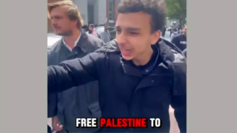 UK Police Hunt Man Who Threatened to Behead Jews in London Video