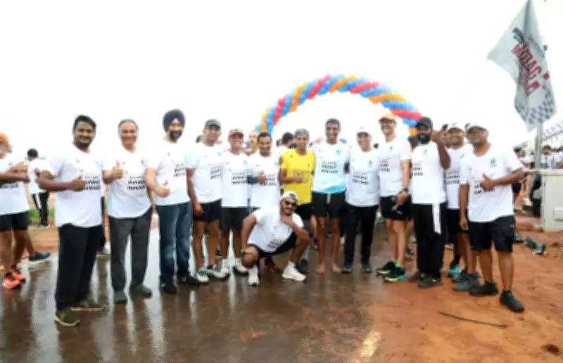 Unique Airside 5K Run Held at Bhogapuram International Airport in Vizag