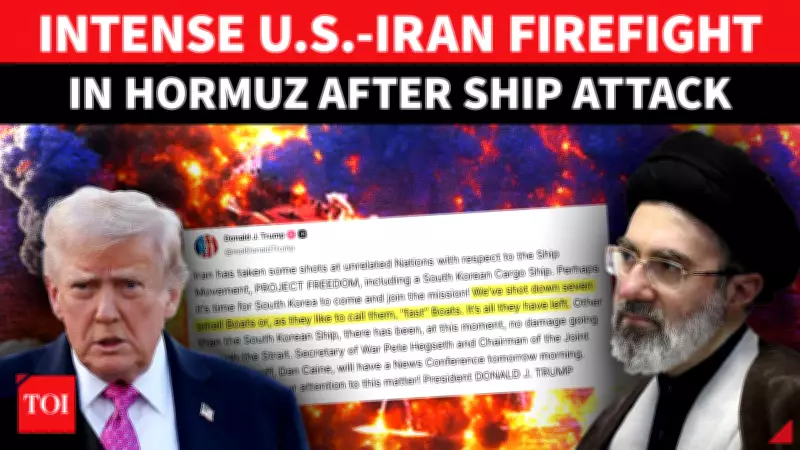 US and Iranian Navy Trade Fire in Hormuz, Ending Month-Long Truce