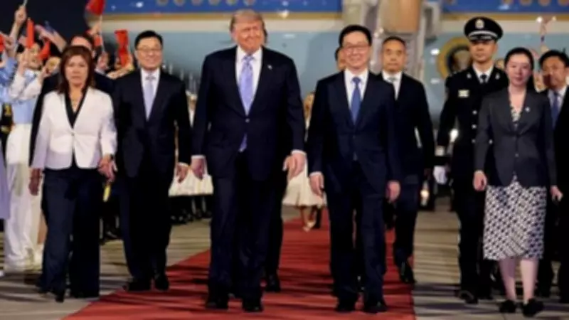 US President Trump Arrives in China for Talks with Xi Jinping