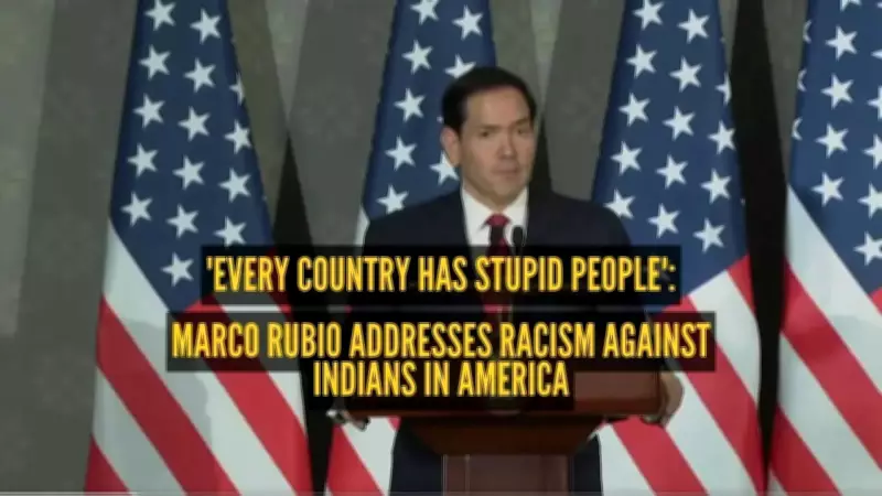 US Secretary Rubio Defends America Over Racist Remarks in India Press Meet