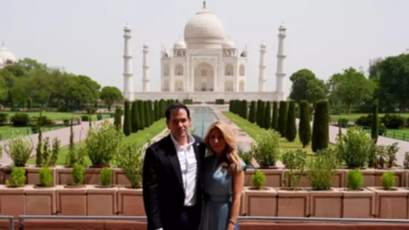 US Secretary Rubio Visits Taj Mahal, Amber Fort with Wife
