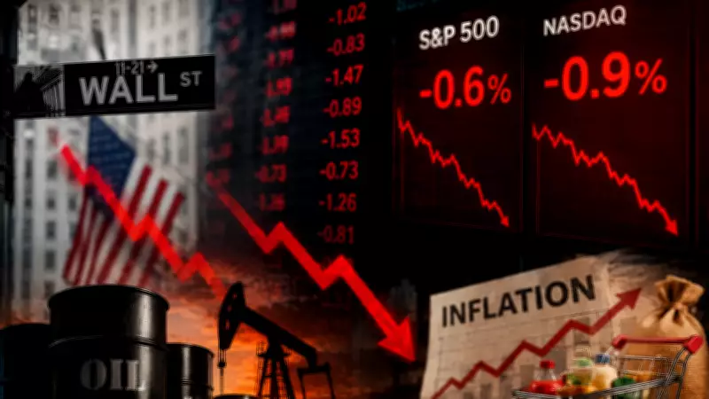 US stocks fall as oil surge, inflation fears, AI selloff hit Wall Street