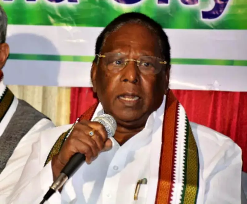 V Narayanasamy alleges cabinet berths being sold for Rs 100 crore in Puducherry