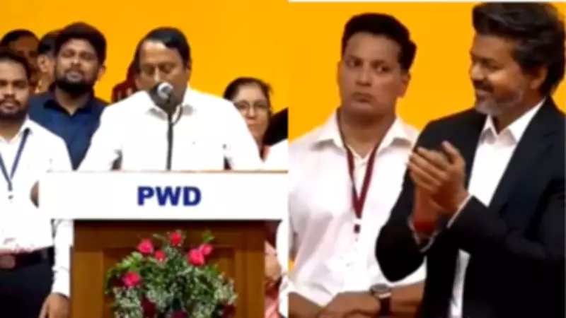 Vijay's Gesture for 78-Year-Old Ka Sengottaiyan Steals Spotlight at Tamil Nadu Swearing-In