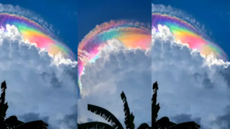 Viral Rainbow Cloud Over Indonesia Stuns Social Media Users Worldwide