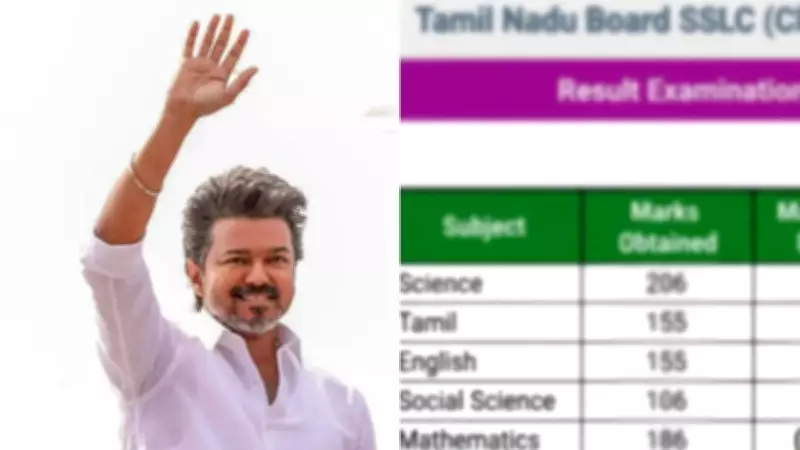 Viral TN Board Marksheet Shows CM-Elect Vijay Scored 64.6% in Class 10