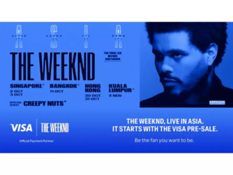 Visa Partners with The Weeknd for Asia Tour Leg Payment Services