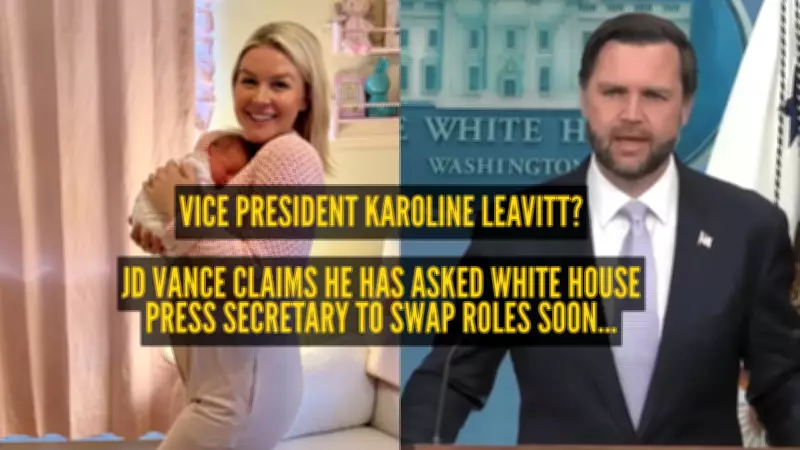 VP Vance Jokes About Swapping Roles with New Mom Press Secretary