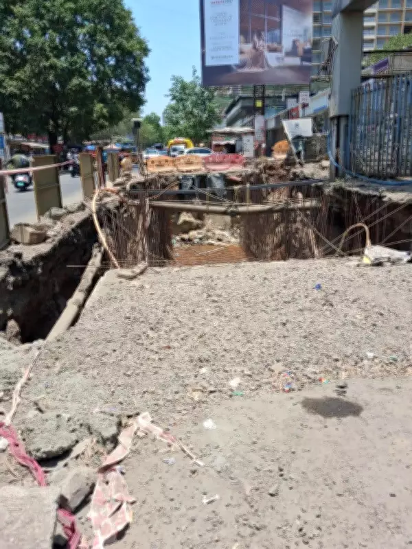 Wadgaon Sheri Drainage Project Half Done, Residents Fear Monsoon Havoc