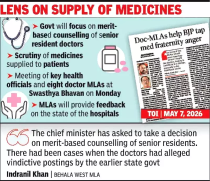 West Bengal CM Adhikari Orders Merit-Based Counselling for Senior Resident Doctors