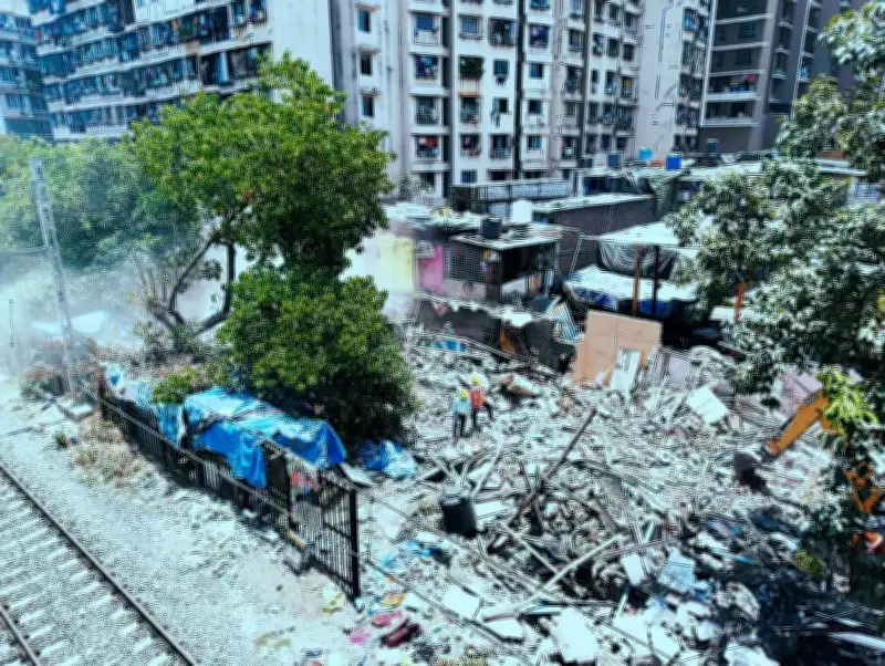 Western Railway Demolishes 60 Illegal Structures Along Goregaon-Malad Corridor