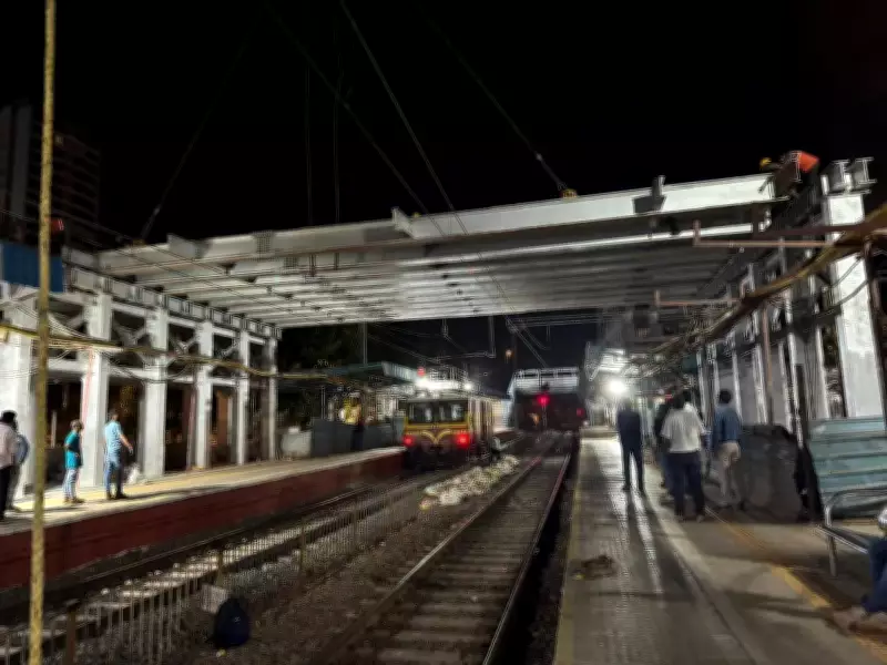 Western Railway Launches 95-Tonne Girders at Marine Lines Station for New FOB