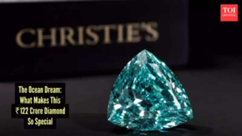 World's Largest Fancy Vivid Blue-Green Diamond 'The Ocean Dream' Expected to Fetch ₹122 Crore at Christie's Geneva
