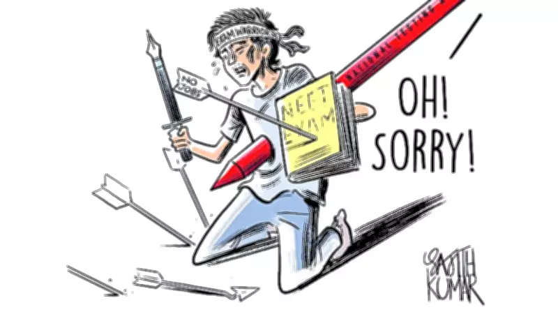 Wounded Exam Warriors: A Cartoon Commentary on Student Stress