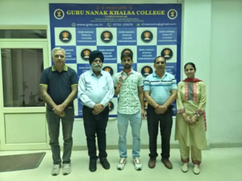 Yamunanagar College Student Wins Silver in Fencing at Khelo India University Games