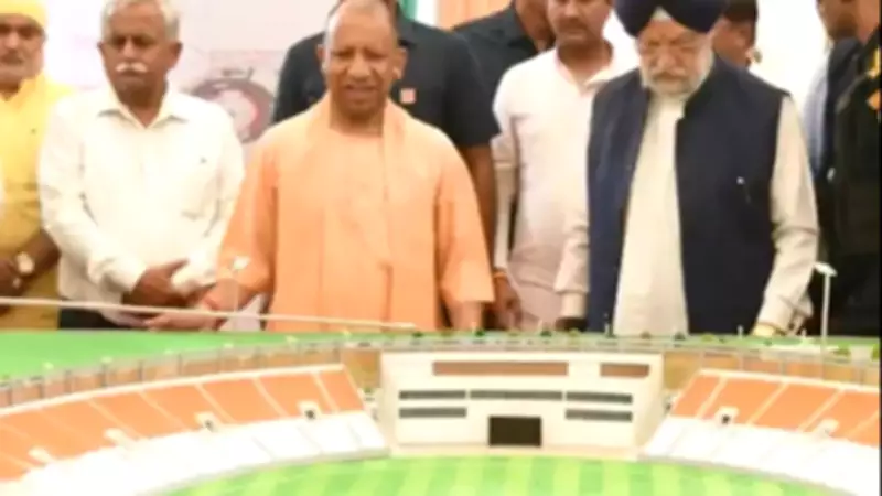 Yogi Adityanath Lays Foundation of Gorakhpur International Cricket Stadium