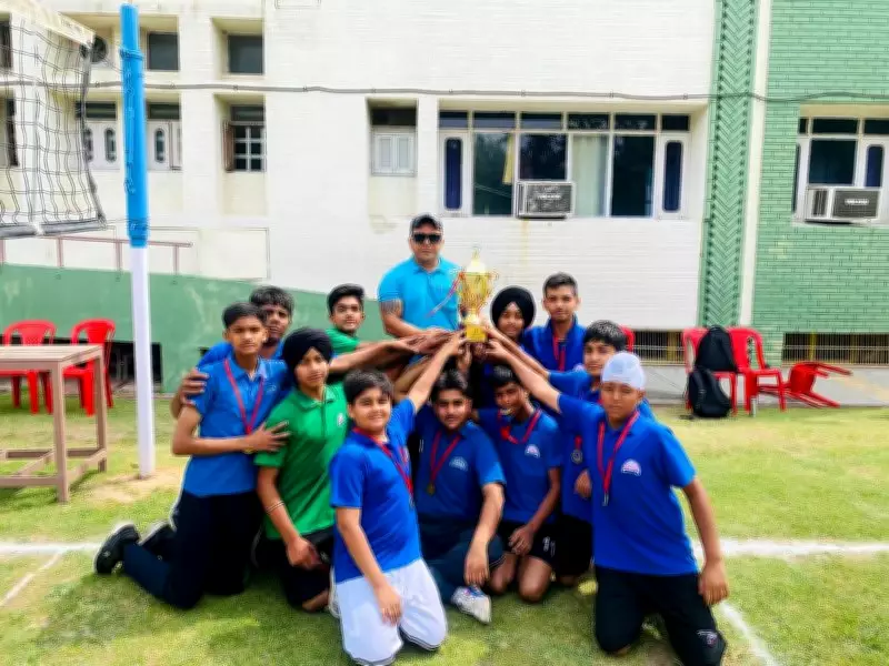 Zirakpur School Triumphs in Boys Volleyball Tournament