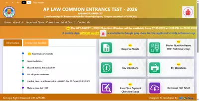 AP LAWCET 2026 Preliminary Answer Key Released at cets.apsche.ap.gov.in