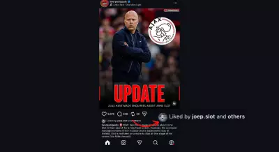 Arne Slot's Son's Instagram Like Fuels Ajax Rumours After Liverpool Loss