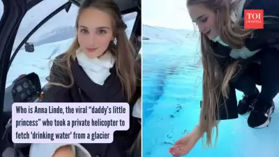 Billionaire’s daughter hires helicopter to drink glacier water, internet rages