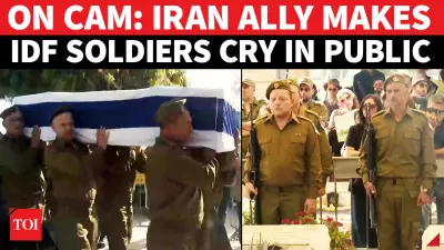 IDF Soldiers Weep at Funeral Amid Hezbollah Drone Threat